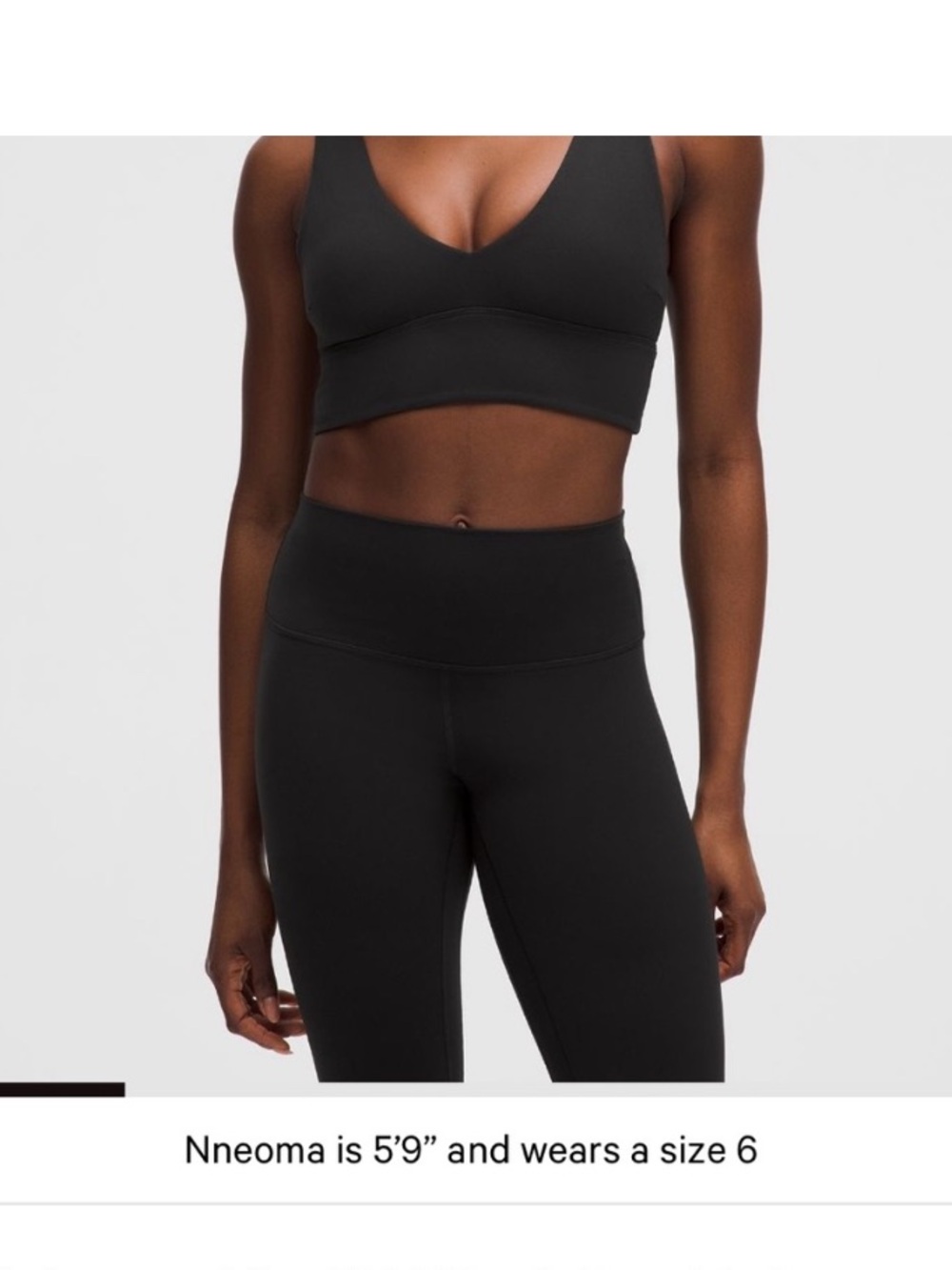 Lululemon Align Black V-Neck Sports Bra